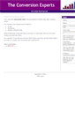 Mobile Screenshot of conversionexperts.com